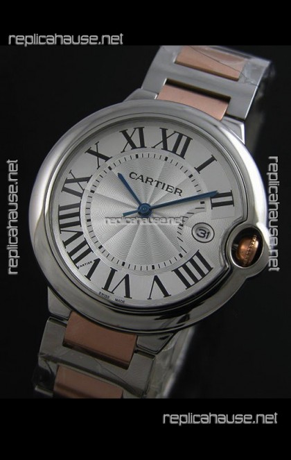 Cartier Ballon Blue de Japanese Replica Watch in White Dial