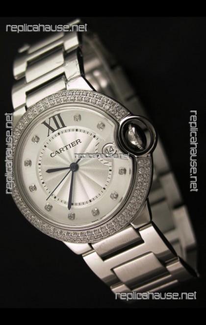 Balon Bleu de Cartier Mens Japanese Watch in Steel