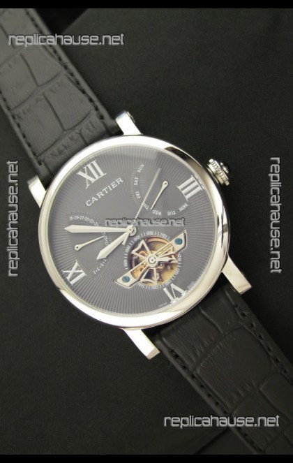 Cartier Calibre de Swiss Tourbillon Grey Watch