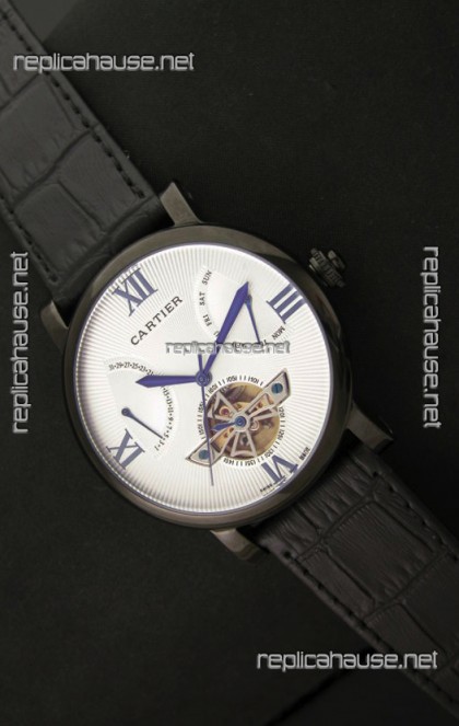 Cartier Calibre de Tourbillon PVD Swiss Watch