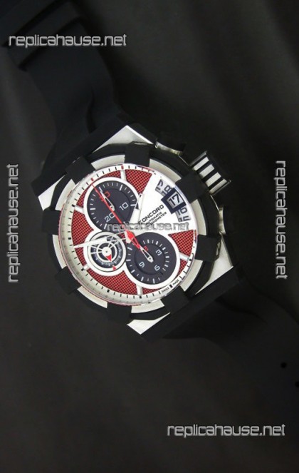 Concord C1 in Red & White Carbon Fibre Swiss Watch