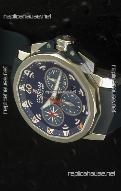 Corum Admiral's Cup Challenge Swiss Replica Watch in Blue Dial