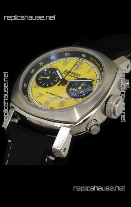 Ferrari Granturismo Swiss Replica Watch in Yellow Dial