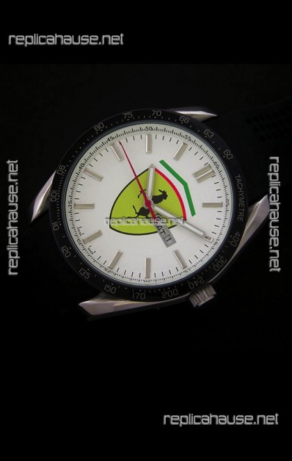 Ferrari Scuderia Watch in White Dial