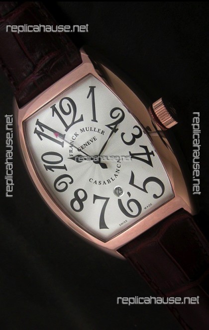 Franck Muller Casa Blanca Japanese Replica Watch in White Dial