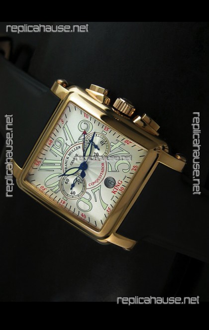 Franck Muller King Conquistador Cortez 10000 Rose Gold Swiss Replica Watch