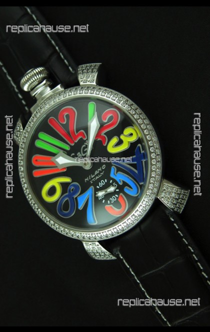 Gaga Milano Italy Manuale Replica Japanese Watch in Colorful Markers