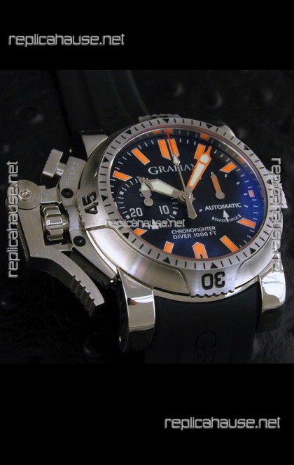 Graham Chronofighter Diver 1000FT Swiss Replica Watch