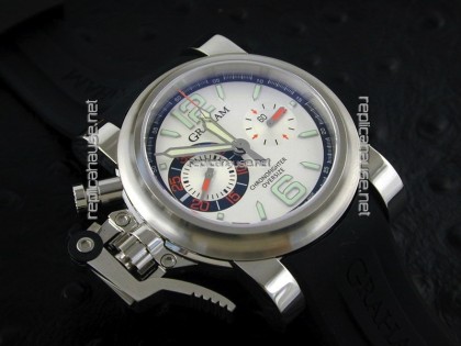 Graham Chronofighter Oversize Swiss Replica Watch in Silver Dial