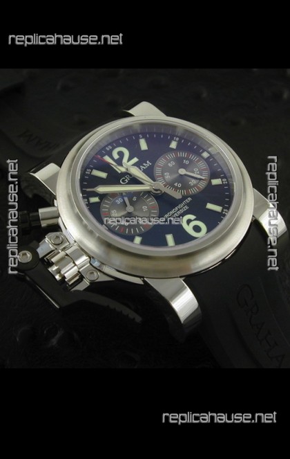 Graham Chronofighter Oversize Swiss Replica Watch in Black Dial