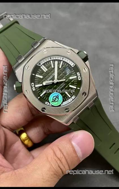 Audemars Piguet Royal Oak  1:1 Ultimate Swiss Replica Watch Green Dial Cal.3120 Movement