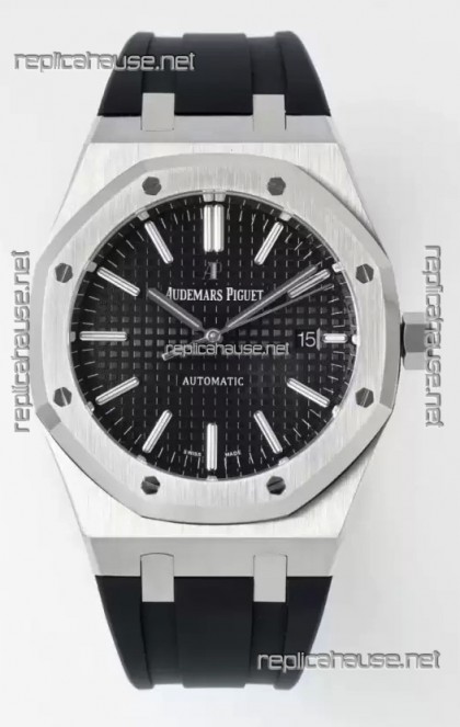 Audemars Piguet Royal 15400 41MM Black Dial 904L Steel CAL.3120 Movement 1:1 Mirror Replica