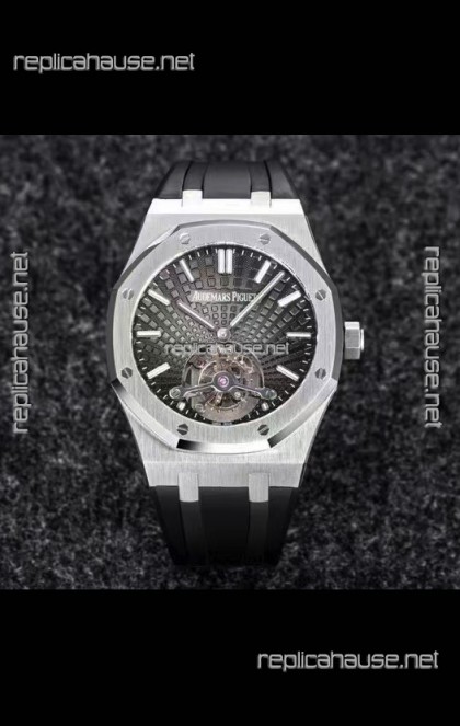 Audemars Piguet Royal Oak Tourbillon 41mm in 904L Casing - Grey Tapisserie Dial 1:1 Ultimate Replica