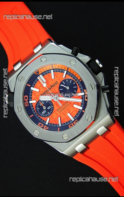 Audemars Piguet Royal Oak Offshore Diver Chronograph Swiss Quartz Replica Watch in Orange