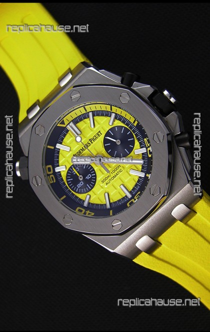 Audemars Piguet Royal Oak Offshore Diver Chronograph Swiss Quartz Replica Watch in Yellow