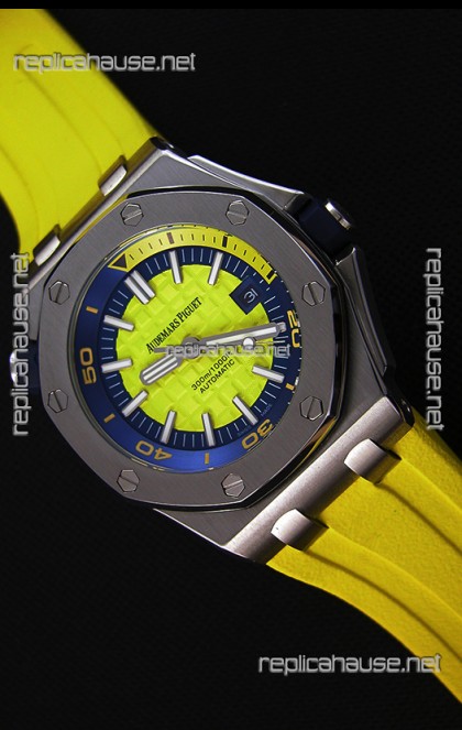 Audemars Piguet Royal Oak Offshore Diver Japanese Automatic Replica Watch in Yellow