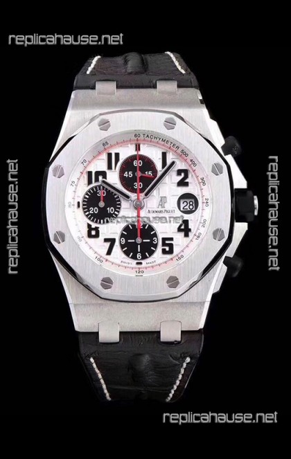 Audemars Piguet Royal Oak Offshore Chronograph Panda - 1:1 Mirror Ultimate Edition - Updated Version with 3126 Movement