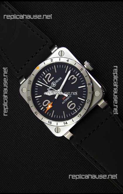 Bell & Ross BR03-93 GMT Steel Swiss Replica Watch 1:1 Edition 42MM