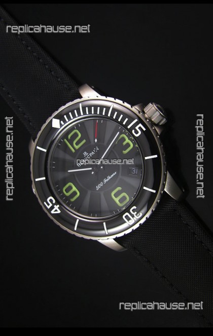 Blancpain 500 Fathoms Swiss Replica Watch in Grey Dial - 1:1 Mirror Edition