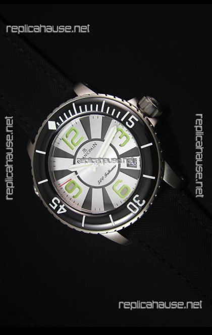 Blancpain 500 Fathoms Swiss Replica Watch in White Dial - 1:1 Mirror Edition