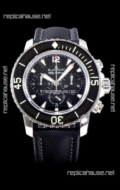 Blancpain Blancpain Fifty Fathoms Chronograph Flyback Black 1:1 Mirror Replica Watch