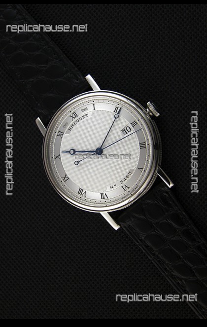 Breguet Classique 5177BB/15/9V6 Stainless Steel Watch with Roman Hour Markers