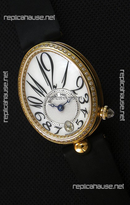 Breguet Reine De Naples Ladies Swiss 1:1 18K Yellow Gold Replica Watch