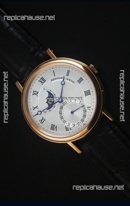 Breguet Classique Moonphase Rose Gold Swiss Replica Watch