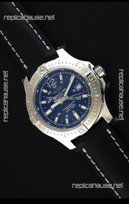 Breitling Chronometre COLT 41 Blue Dial Swiss Automatic Replica Watch 