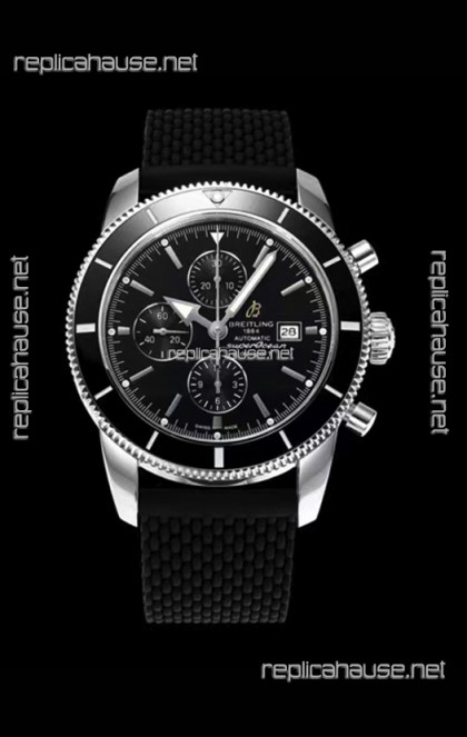 Breitling SuperOcean Heritage II 44MM Black Dial Swiss Replica Watch 