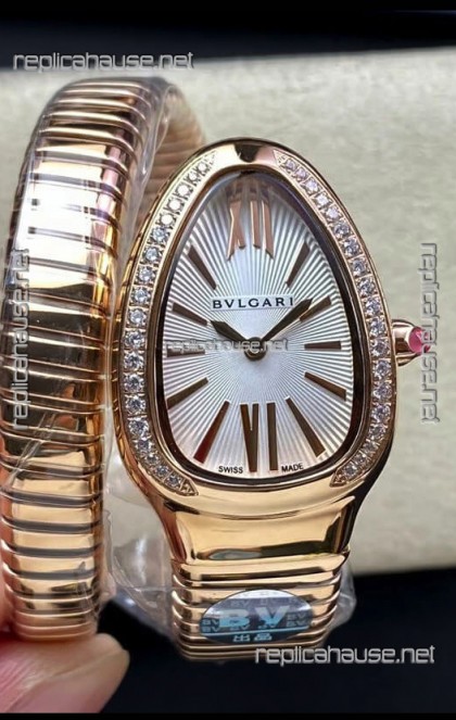 Bvlgari Serpenti Edition Rose Gold Casing Watch in 1:1 Mirror Quality