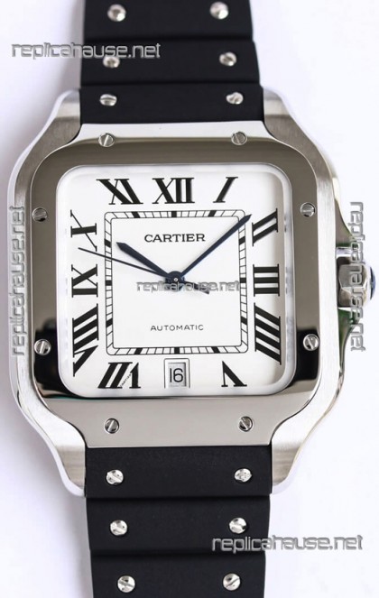 Santos De Cartier Stainless Steel Casing 1:1 Mirror Swiss Replica Watch 40MM