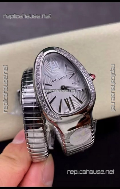 Bvlgari Serpenti Edition Stainless Steel Casing Watch in 1:1 Mirror Quality