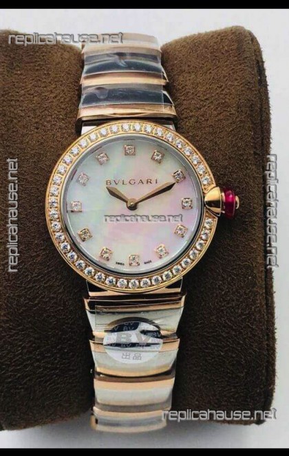 Bvlgari LVCEA Edition Watch in Two Tone Rose Gold Steel - 1:1 Mirror Replica