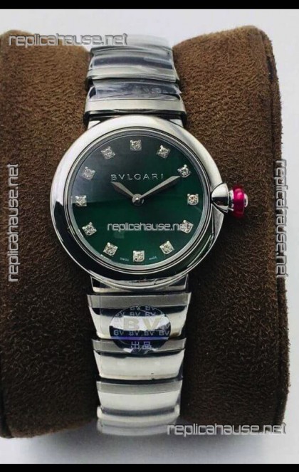 Bvlgari LVCEA Edition Watch in Stainless Steel Green Dial - 1:1 Mirror Replica