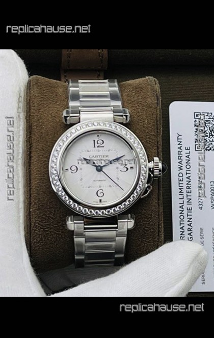 Pasha De Cartier Swiss Automatic 1:1 Mirror Quality 35MM Replica Watch 