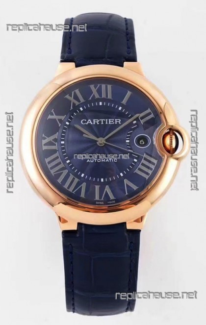 Ballon De Cartier Swiss Automatic 1:1 Mirror Quality 42MM in Rose Gold Casing