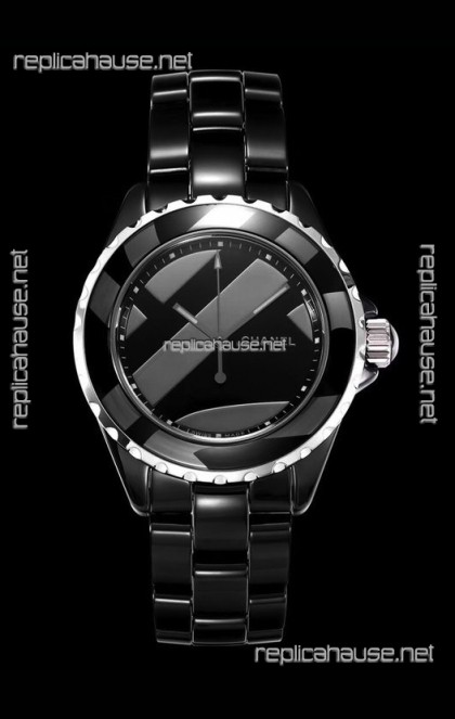 Chanel J12 Untitled Black Ceramic Casing Watch 1:1 Mirror Replica Watch - 38MM Automatic Movement