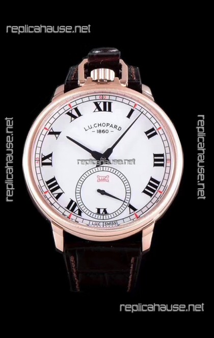Chopard Louis-Ulysse The Tribute Rose Gold White Dial Swiss Watch
