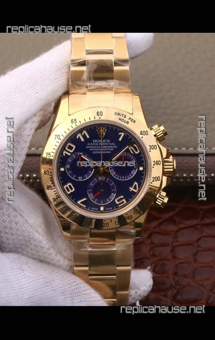 Rolex Cosmograph Daytona 116508 Yellow Gold Original Cal.4130 Movement - 904L Steel Watch