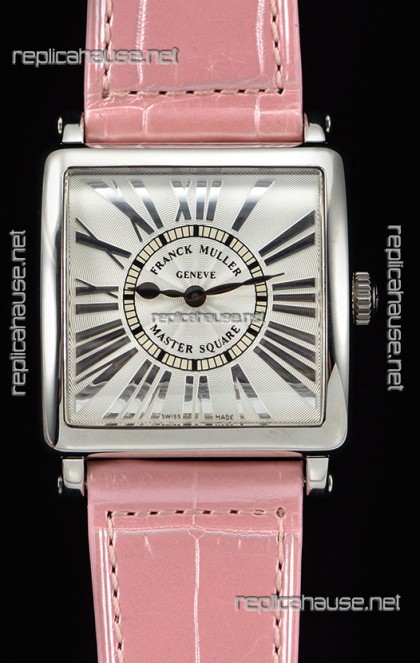 Franck Muller Master Square Ladies Pink Strap 1:1 Mirror Replica Watch