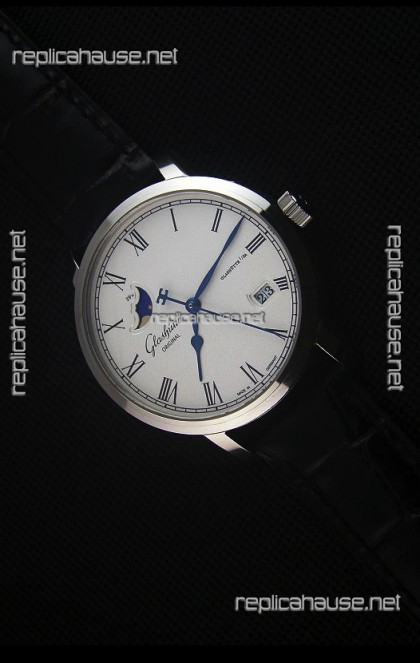 Glashuette Senator Excellence Panorama Date Moon Phase Swiss Replica Watch 