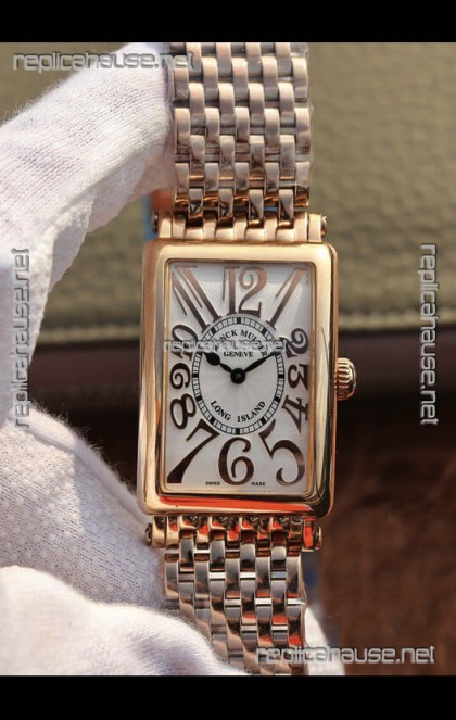 Franck Muller Long Island Pink Gold Swiss Watch in Swiss Quartz Movement