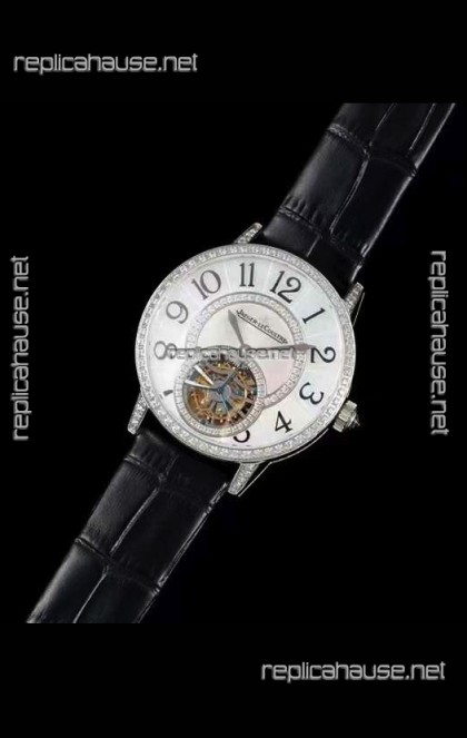 Jaeger LeCoultre RENDEZ-VOUZ Tourbillon 1:1 Mirror Quality Swiss Replica Watch in Steel Casing