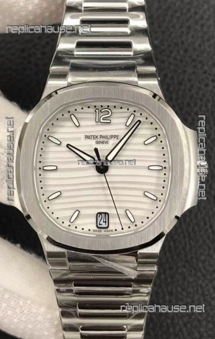Patek Philippe Nautilus 7118/1A-010 35MM 1:1 Mirror Swiss Replica Watch in Steel Dial 