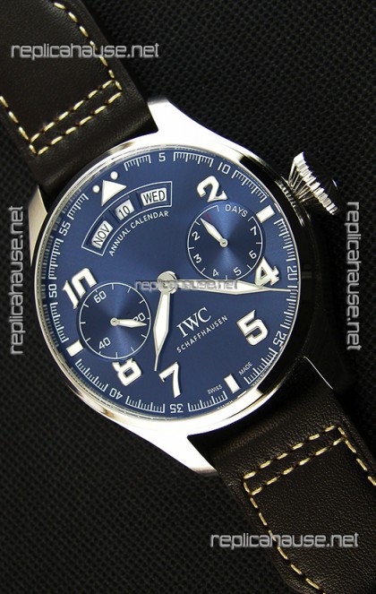 IWC Big Pilot Annual Calender Steel Blue Le Petit Prince Edition 1:1 Mirror Replica