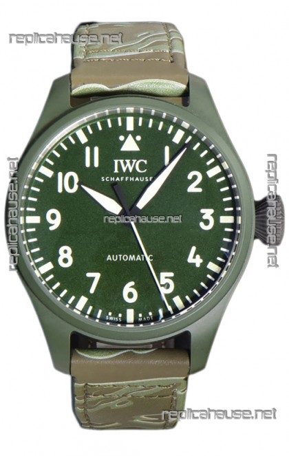 IWC Big Pilot's Top Gun Woodland Edition 43MM Ceramic Casing Swiss Replica Watch 