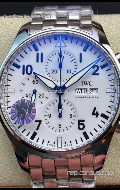 IWC Pilot Chronograph Edition White Dial in 904L Steel Casing 1:1 Mirror Replica Watch