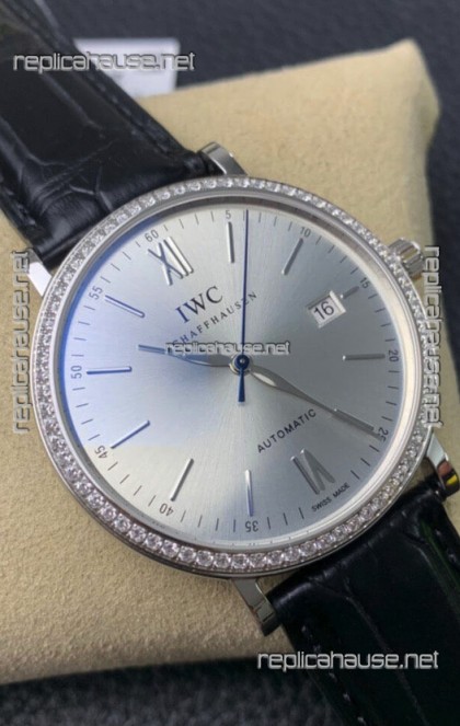 IWC Portofino Automatic 1:1 Mirror Quality Steel Dial 904L Steel Casing Swiss Replica Watch
