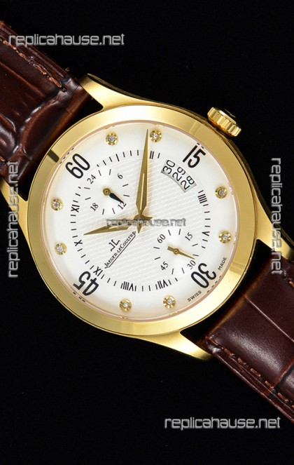 Jaeger LeCoultre Master Control Yellow Gold Swiss Replica Watch 